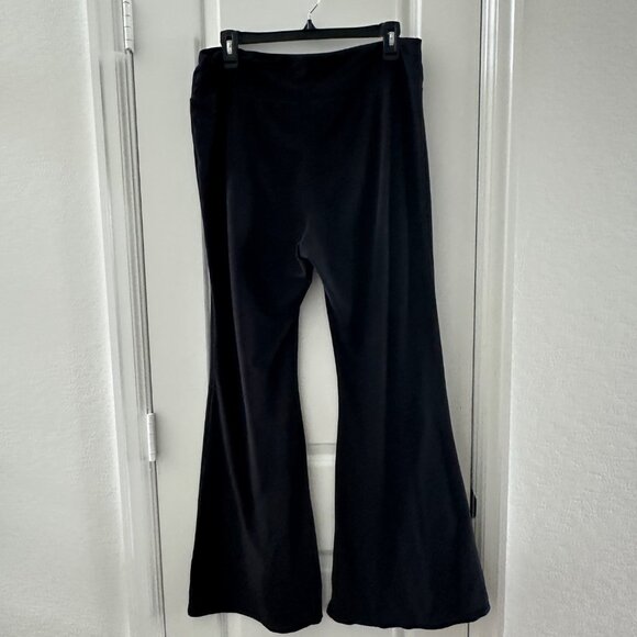 Black Flared Palazzo Pants XL No Boundaries Stretchy Fabric - Picture 1 of 6